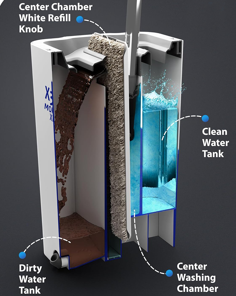Profesionální sada kbelíků na mop s velkou kapacitou